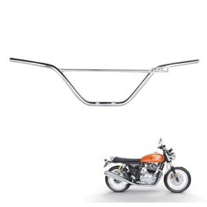 Dhe Best Bike Handlebar Silver Chrome Handle Bar Rod Thick Pipe Compatible with RE Interceptor 650